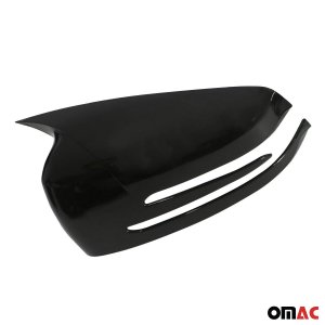 Mercedes C Class W204 Mirror Cover - Omac - Bat Model - Gloss Piano Black - '08-'14 Mercedes C Class W204 Mirror Cover - Omac - Bat Model - Gloss Piano Black - '08-'14